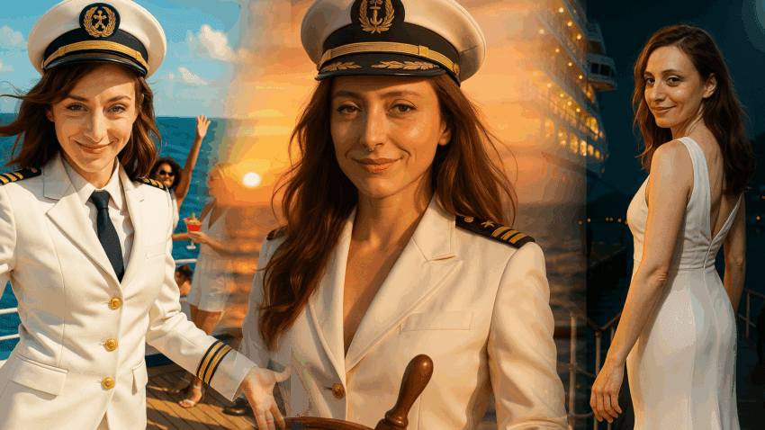 Miss Dizzum Captain of the Love Boat banner